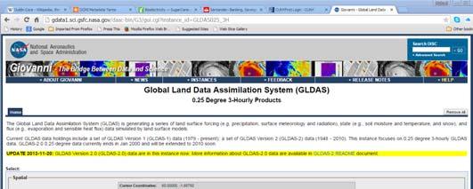GLDAS_DATA Global Land Data Assimilation System