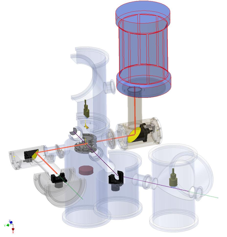 skimmer chamber bolometer gas nozzle skimmer VUV detector 90 o off-axis parabolic mirror electrode stack VUV beam 90 o