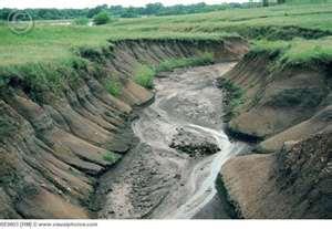 Water Erosion Erosion by both rivers and oceans can produce dramatic changes on Earth s surface.
