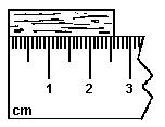 The diagram shows a portion of a 100-milliliter graduated cylinder. 46.
