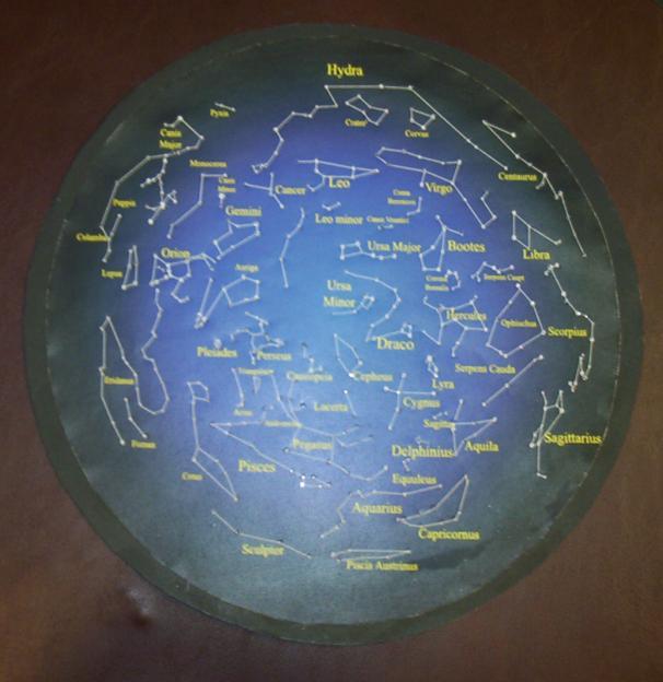 Figure 13 Step 24: Glue the map onto a 10 ½ diameter circle, with a 2 frame, to the back of