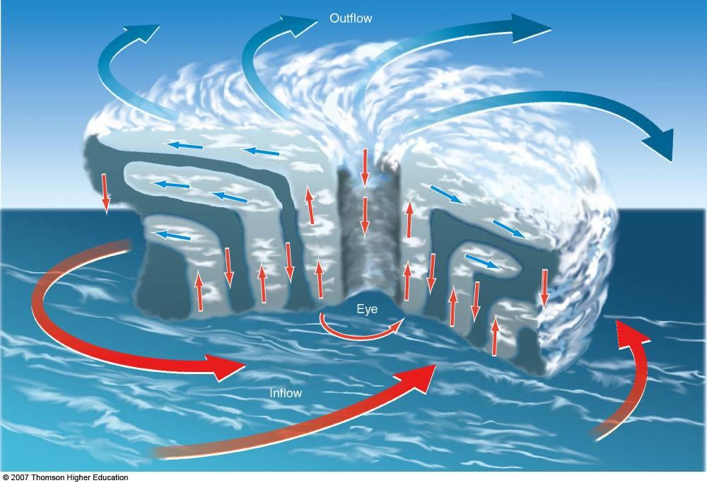 Hurricane basics - Forms over warm waters -