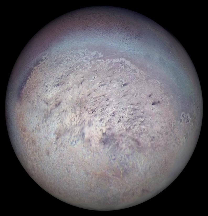 Neptune: Triton Has a synchronous rotation with Neptune.