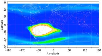 Dark Current variation High charged particle density in South Atlantic Anomaly (SAA) Dark Current was increased after SAA passage Dark