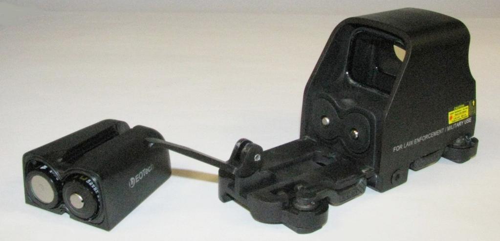 Figure 9(a): Battery compartment of a genuine Model 553 L-3 EOTech holographic weapon sight.