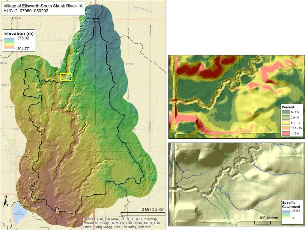 Terrain Data LiDAR-derived digital elevation model 3m horizontal resolution Hydrologically enforced Slope LiDAR data used in the Agricultural Conservation