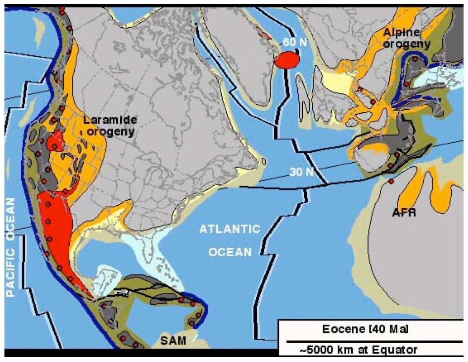 Laramide Orogeny Areal Extent