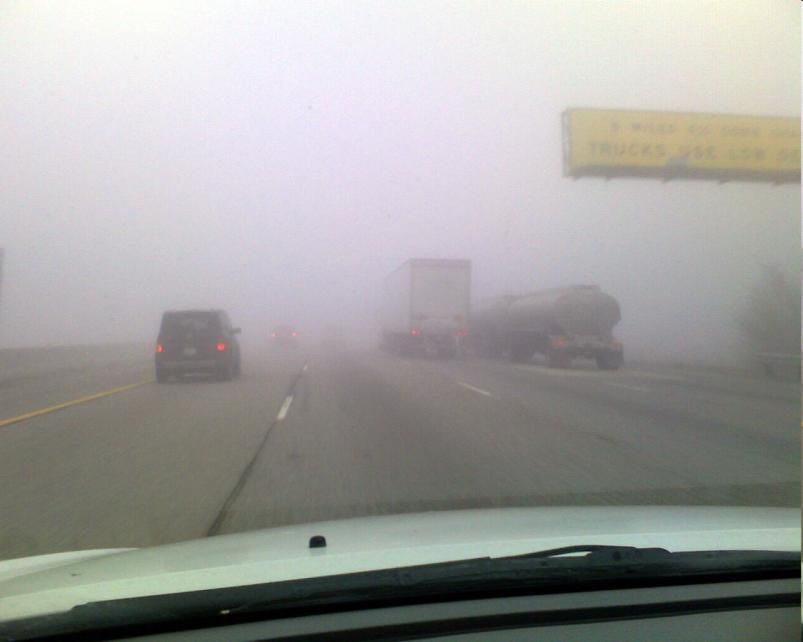 If the fog suddenly clears don't relax think you're out of danger.