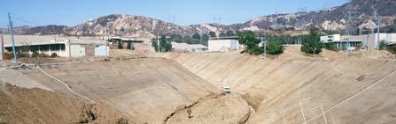 Fernando Valley Juvenile Hall site prior to reconstructing facility Trench cut through