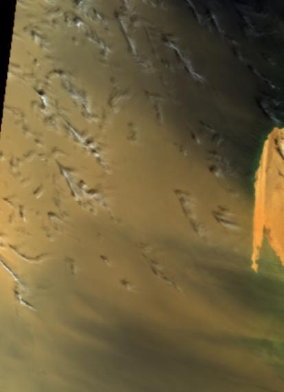 Height (km) Transported Dust Plume Atlantic, off Mauritania March 4, 2004 Orbit