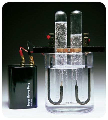 Figure 7 Electrolysis of water produces hydrogen gas that can be used for hydrogen fuel cells. Charles D. Winters/Photo Researchers 3.