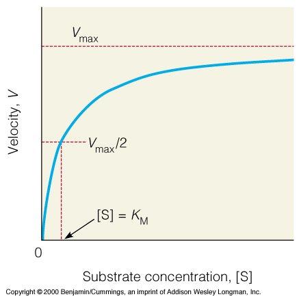 L29-3 Effect of Substrate Concentration r P = v [ ] max S K [ S] m + Michaelis