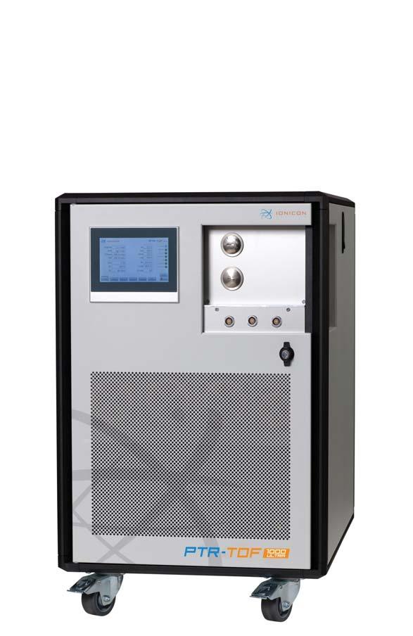 Based on the successful PTR-TOF 1000 series platform, the PTR-TOF 1000 ultra offers all benefits of an affordable, small and light PTR-TOFMS instrument, complemented by an outstanding sensitivity,