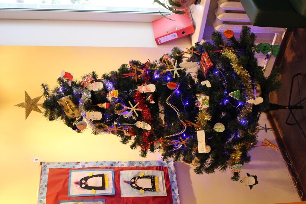 Our Christmas tree is covered in fantastic school-made ornaments!