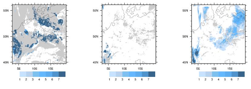 Example: 17 Nov 2011, 6:00 UTC COSMO cloud cover where observations
