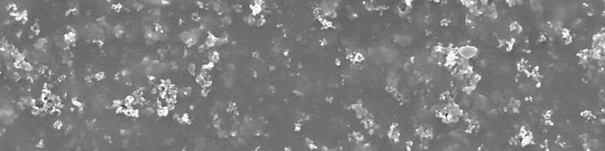 Figure 5-29 SEM images of deposits prepared from 3 gl 1 PDAOT water/ethanol mixed solutions containing 1.0 gl 1 TiO 2 at 15 V during 2 min 5.