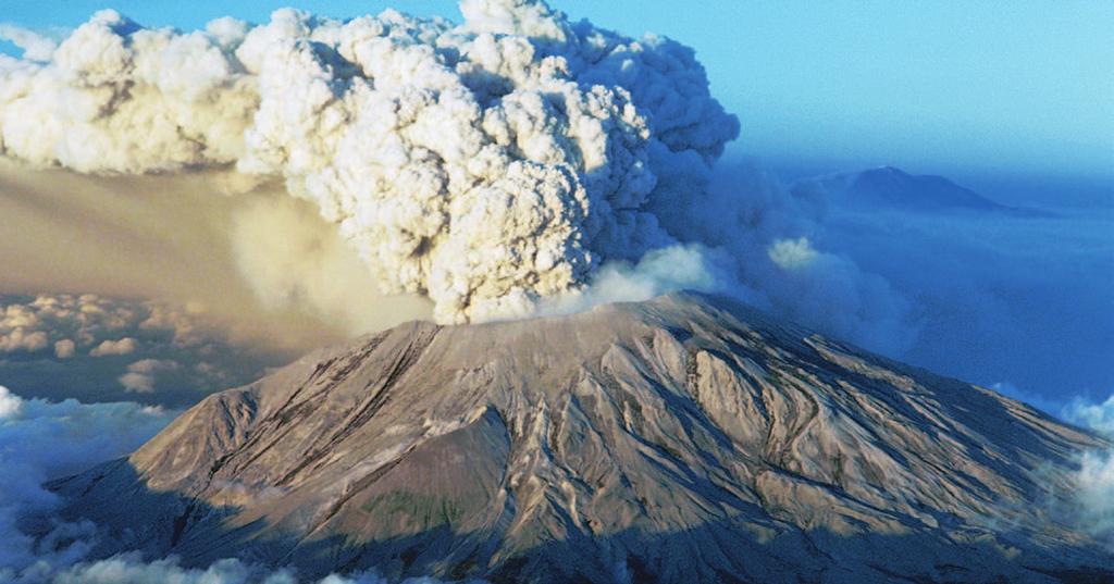 Figure 1.8 Mount St. Helens On May 18, 1980, Mount St. Helens in Washington State erupted.