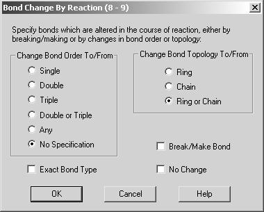You will have the option to make it a reaction center, to forbid it from being a reaction center, or to leave it undefined. The default setting is undefined.