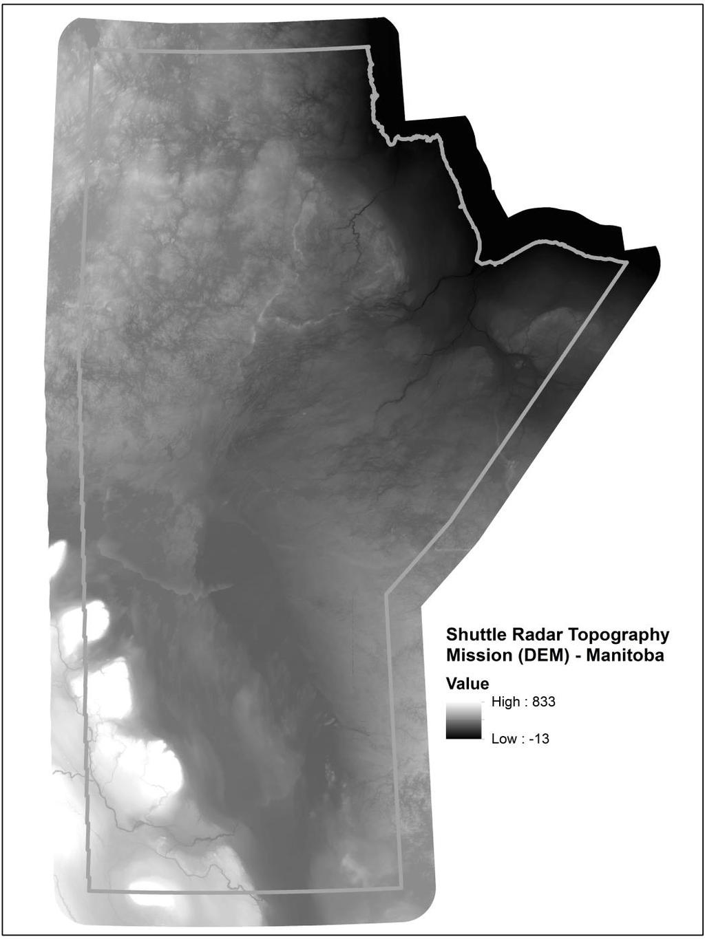 Current Digital Elevation Model Datasets Shuttle Radar Topography Mission (SRTM): 90m DEM