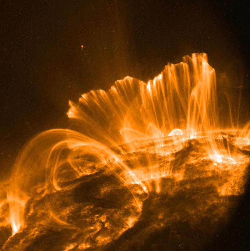 The corona is seen in radio, ultraviolet, and X-ray