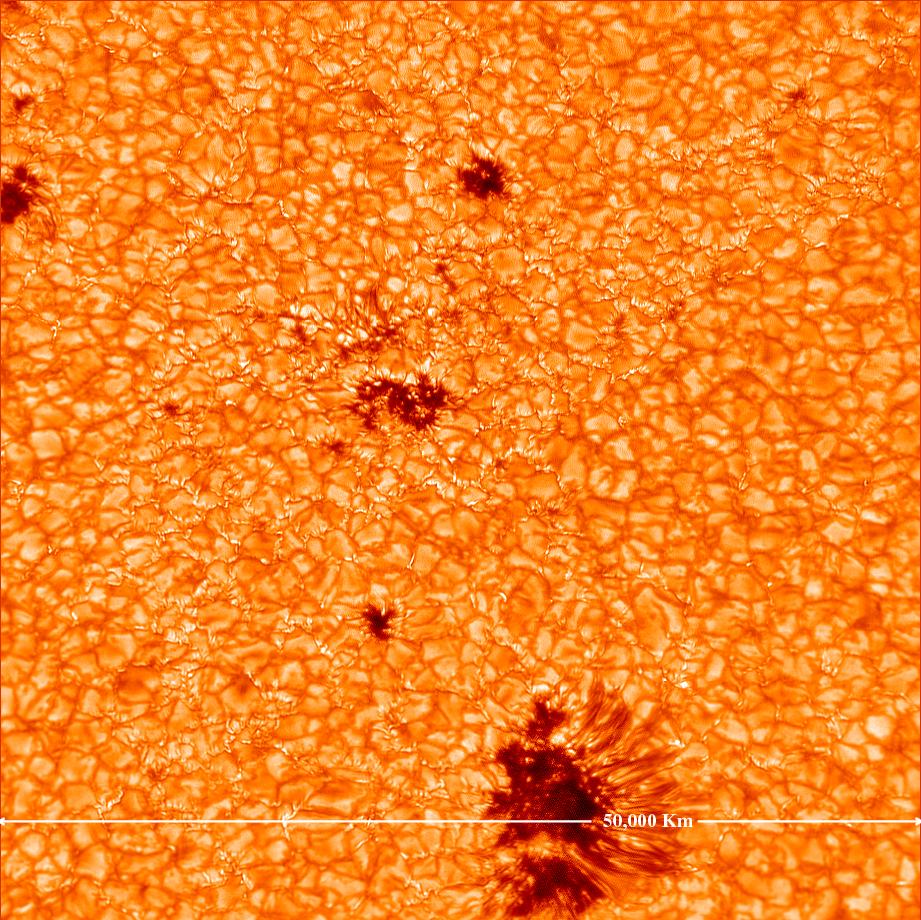 about 1Mm, or 1/1000 of the Sun s radius.