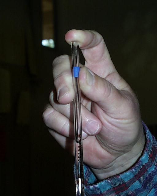Place the tip of the pipet into the solution which is to be drawn up, the solution will be pulled into the pipet as the bulb is slowly released.