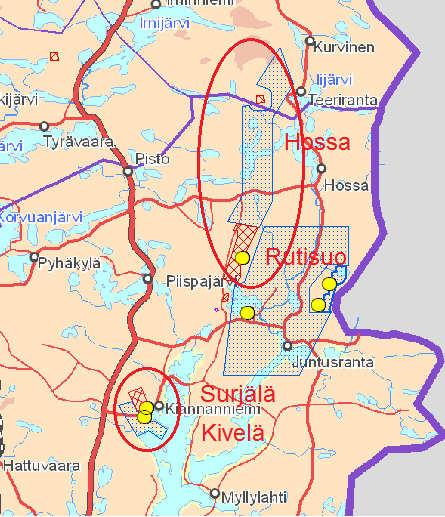 Suomussalmi Group The Suomussalmi Group: Suomussalmi - Two claim applications (Rutisuo, Syrjälä); - Two claim reservations (Kivelä, Hossa); - Total area 109 sq. km.