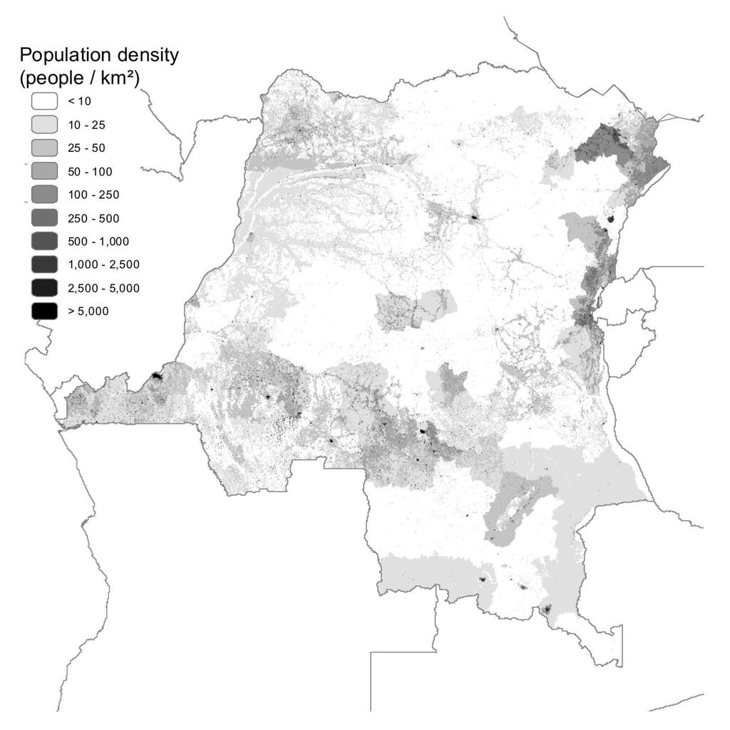 2.2. Population data The AfriPop project [2] has recently completed construction of 2010 and 2015 estimates of population distribution for continental Africa and Madagascar at approximately 100 m