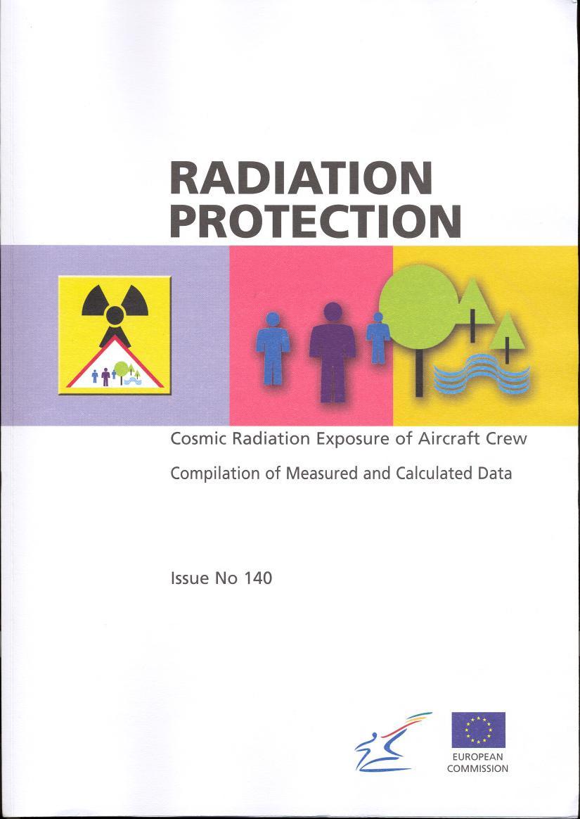 Publications, ISO, EC, ICRU-Reports 1. Radiation Exposure of Civil Aircrew, RPD, Vol.48 No.1, 1993. 2. Exposure of Air Crew to Cosmic Radiation, EC-Report, Radiation Protection Issue No. 85, 1996. 3.