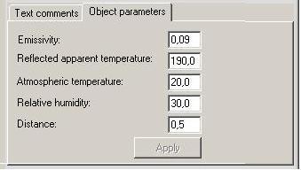 It allows quickly determination of emissivity of the objects with very different optical properties directly on PCB in the whole temperature range between 100 0 C and 30