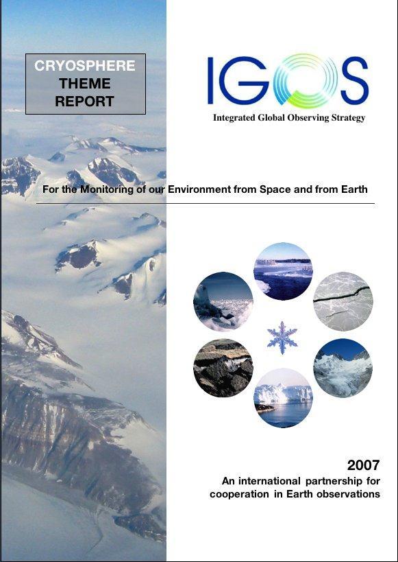 Permafrost and Seasonally Frozen Ground 10. Solid Precipitation 11. An Integrated and Coordinated Observing System 12.