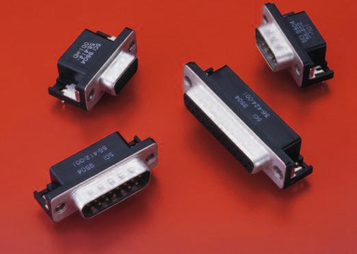 Series errite ed onnectors The Series filtered -subminiature connectors incorporate a solid slab of ferrite material as the filtering element.