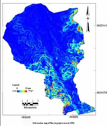 Soil Erosion Monitoring NDVI Map