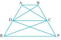 14, AP BQ CR. Prove that ar (AQC) = ar (PBR). Fig. 14 35) Diagonals AC and BD of a quadrilateral ABCD intersect at O in such a way that ar (AOD) = ar (BOC). Prove that ABCD is a trapezium.
