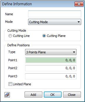 option. Once the information for calculating flow quantity is created in the Define Information dialogue box, it will be registered in the Define List.