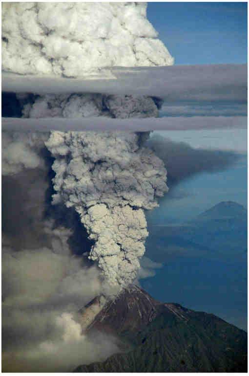 2006 Lava Dome (source: AFP) periods of lava dome growth: dome-collapse pyroclastic flows large vulcanian explosions: