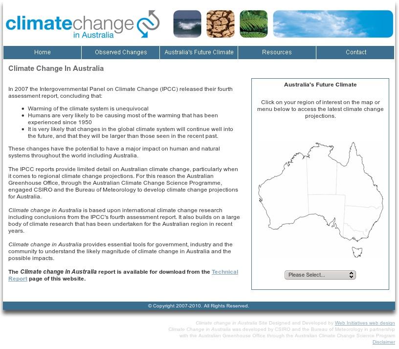 CSIROs Climate Change in Australia
