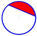 Segment of a Circle A segment of a circle is the region bounded by a chord and the arc.