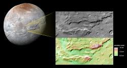 Charon: moon of Pluto Giant crack: early