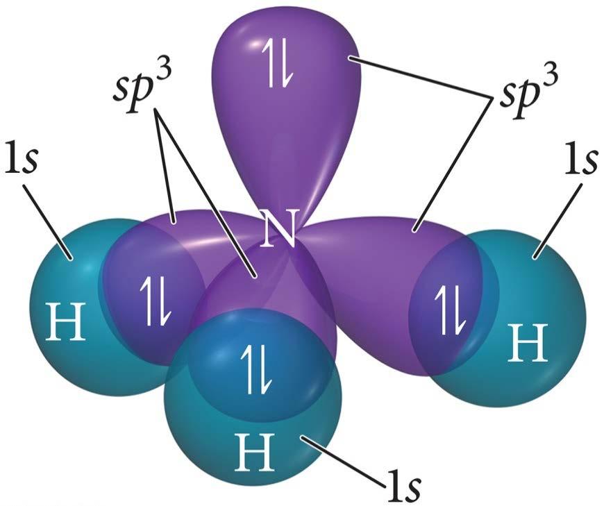 5 angles between hybrid orbitals Atom uses
