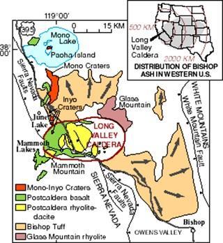 Volcanic Monitoring and Response within the Long Valley Caldera 3 The formation of the Long Valley Caldera occurred 760,000 years B.P.