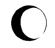 26. The diagram below shows the Moon as it revolves around Earth.