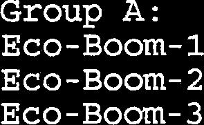 23 0.22 0.22 0.22 0.23 0.22 Group A: Eco-Boom-1 Eco-Boom-2