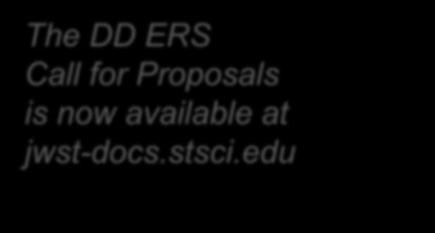 ERS) The DD ERS Call for Proposals