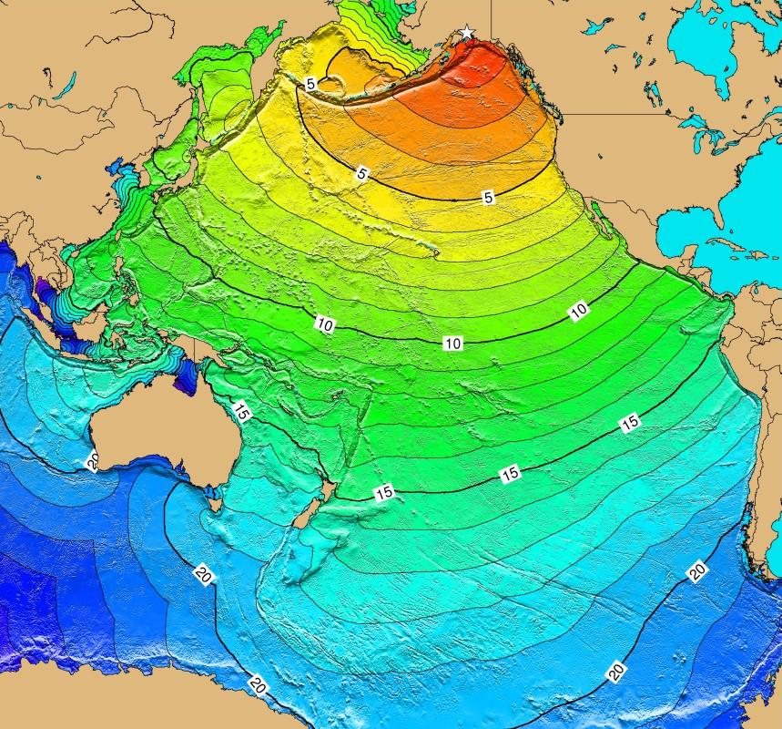1964 Great Alaska Earthquake tsunami waves