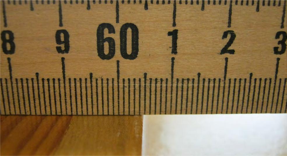 Introduction Example 1: A new metre stick measuring a board with a well defined edge: The position can reliably be measured to a fraction of a