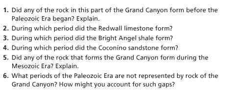Classwork 3 Geologic Time Copy these questions on the right-hand page of your