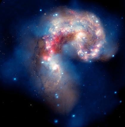 Antennae galaxy r i f Optical