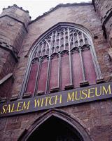 Salem Witch Museum In Salem, Massachusetts, the witch-ona-broomstick image is everywhere it even appears on the badges of the town's police officers.