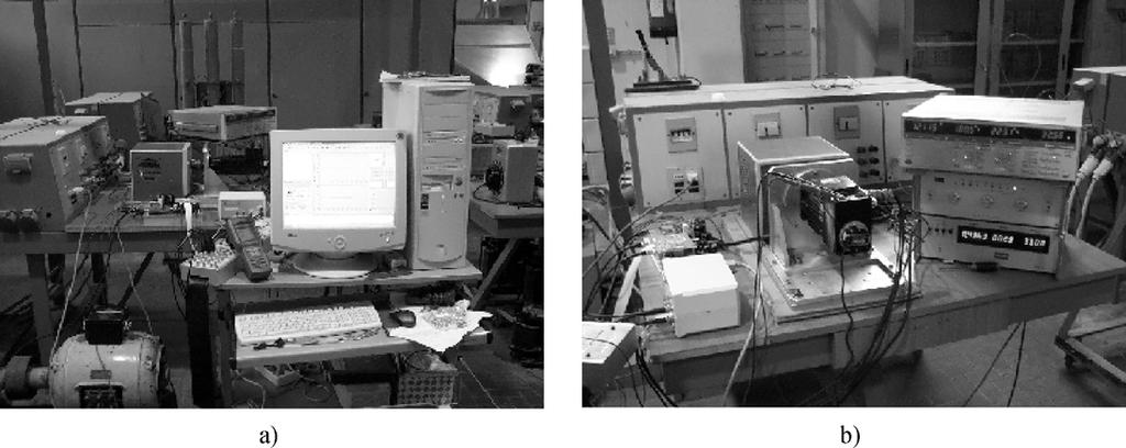 1156 IEEE TRANSACTIONS ON INDUSTRIAL ELECTRONICS, VOL. 52, NO. 4, AUGUST 2005 Fig. 3. Simplified block schematic of the PMSM drive test bench. Fig. 4. Details of the laboratory room. (a) Test bench.
